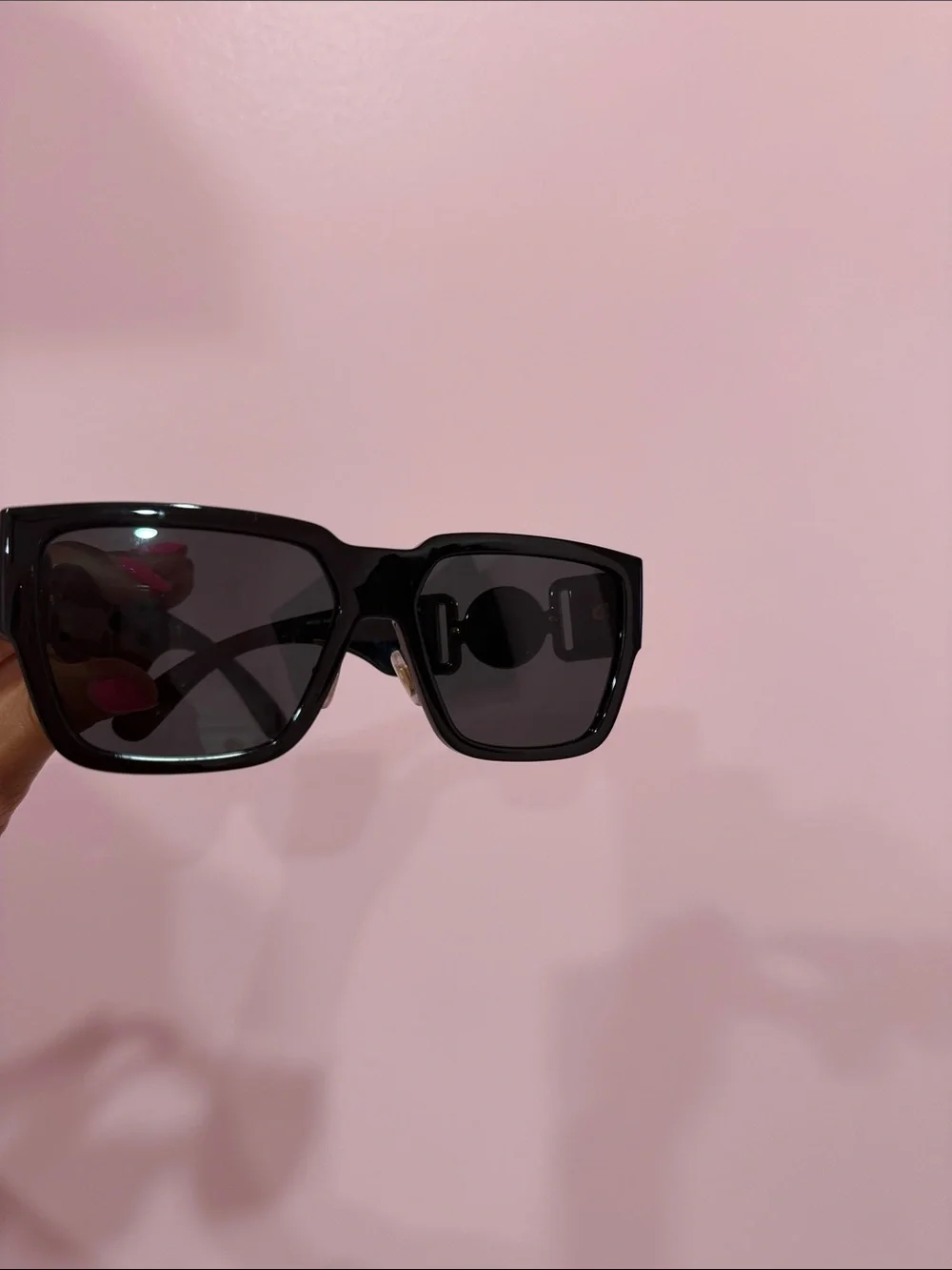 Black and gold Versace sunglasses
